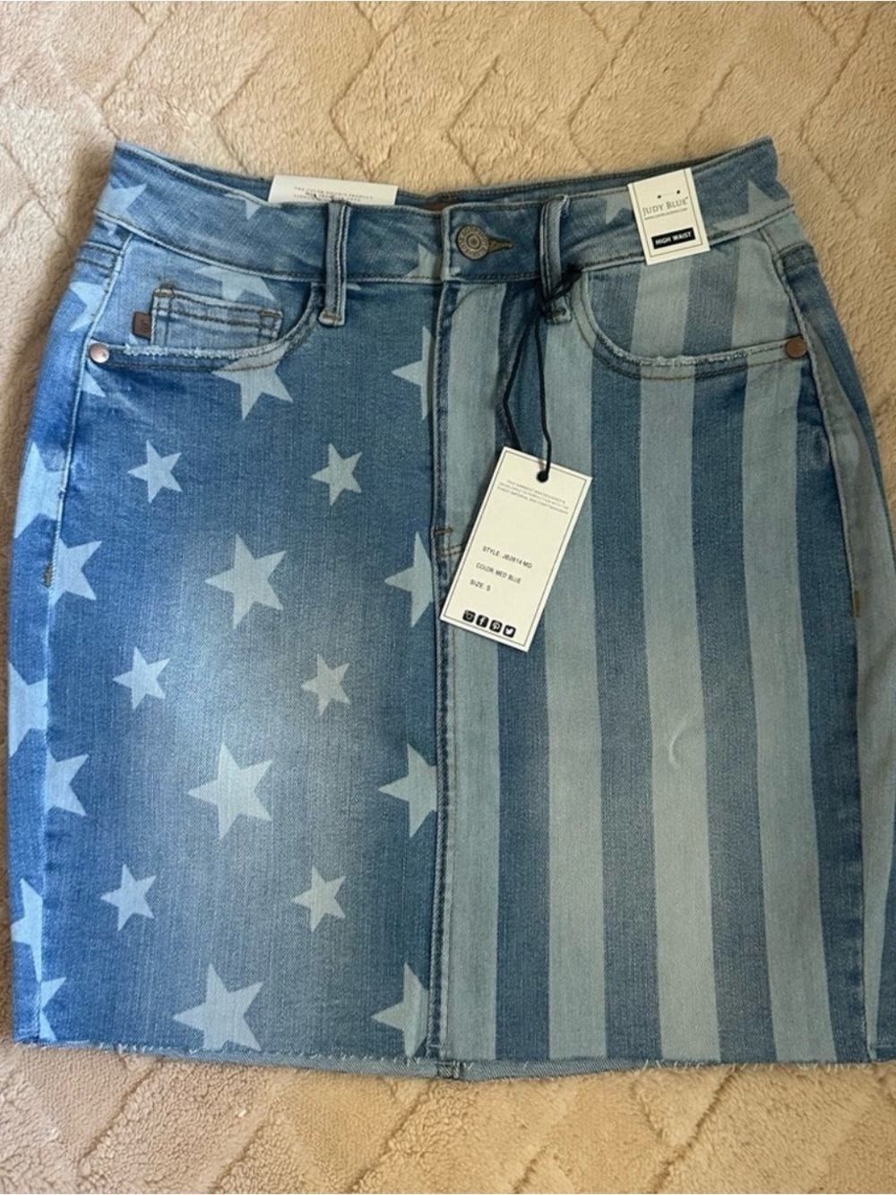 Judy Blue Patriotic Skirt